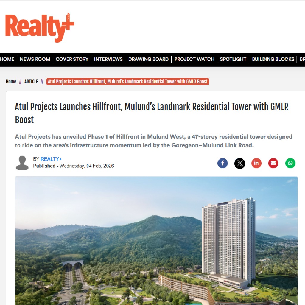 Atul Projects Launches Hillfront, Mulund’s Landmark Residential Tower with GMLR Boost
